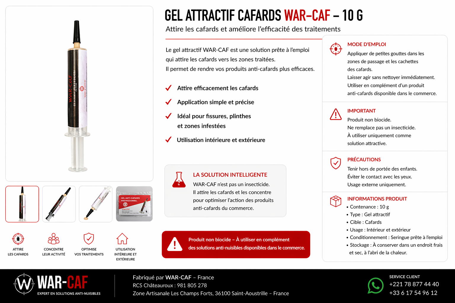 PACK WARCAF GEL + POUDRE 10 g – Image 4